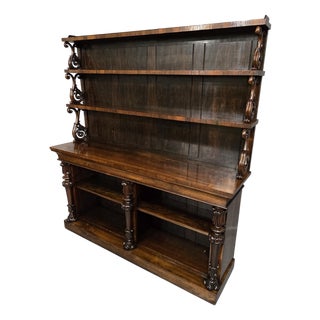 Large William IIII Waterfall Open Bookcase, 1810s For Sale