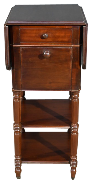 Small Mid-19th Century Mahogany Shuttered Table from Maison Lemarchand, A. Lemoine
