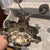 Metal Vintage Ornate Silver Plated 5 Arm Candelabras For Sale - Image 7 of 10