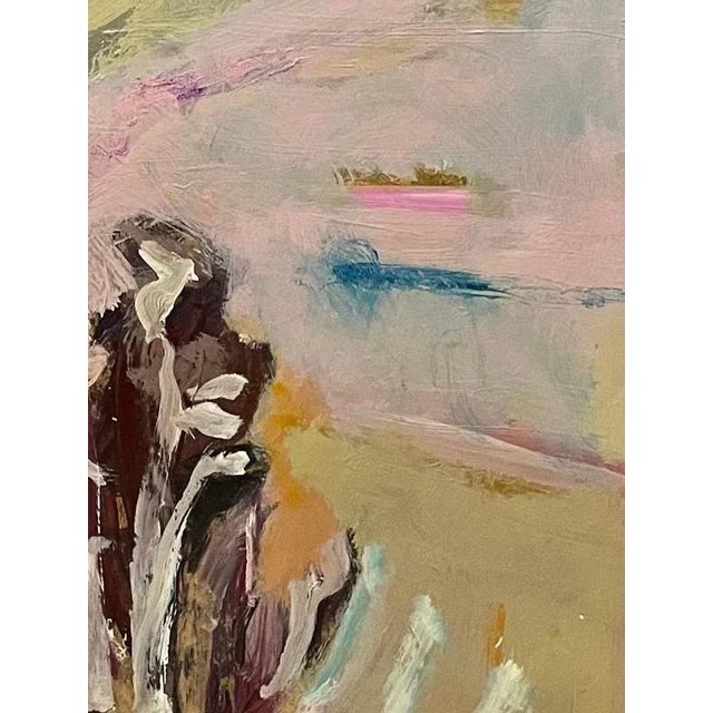 Gold Jean Krille, Landscape 144, Oil on Masonite, 1985 For Sale - Image 8 of 11
