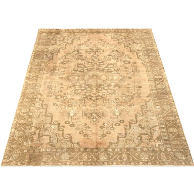 1960s 1960s Turkish Oushak Rug For Sale - Image 5 of 6