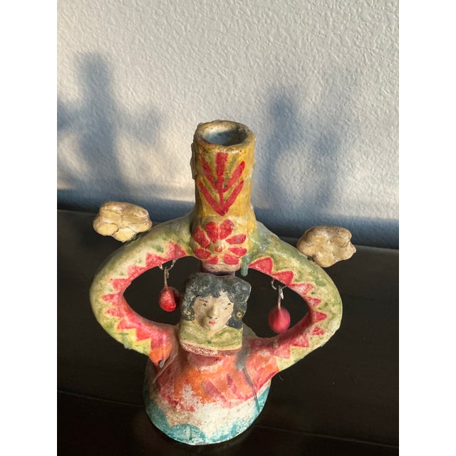 A Wonderful Pair for Collectors of Mexican Ceramics, Devotional Arts, and Handmade Folk Traditions For Sale - Image 9 of 10