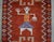 1960s Vintage Hand-Knotted Primitive Turkish Rug Runner Ancient Alien Motif - 2′8″ × 10′8″ For Sale - Image 9 of 13