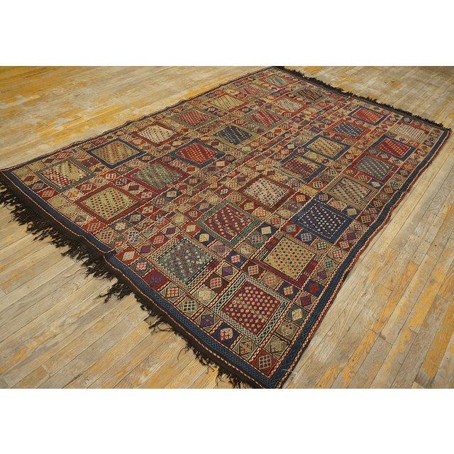 19th Century Caucasian Verneh Flat-Weave Carpet ( 5'6" x 7'10" - 168 x 239 Caucasian This is the general heading for all...