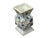 Asian Vintage Pale Blue White Scenery Graphic Square Porcelain Vase For Sale - Image 3 of 9