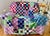 This sweet vintage 70s quilt is perfect for your bedroom or living area! It is made from an array of bright, colorful...