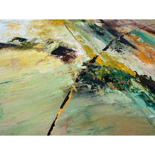1976 Sylvia Bank Abstract Expressionist Painting For Sale - Image 4 of 12