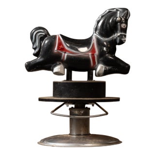 Vintage Figural "Rodeo Rocky" Children's Barber Chair by Miracle Equipment For Sale