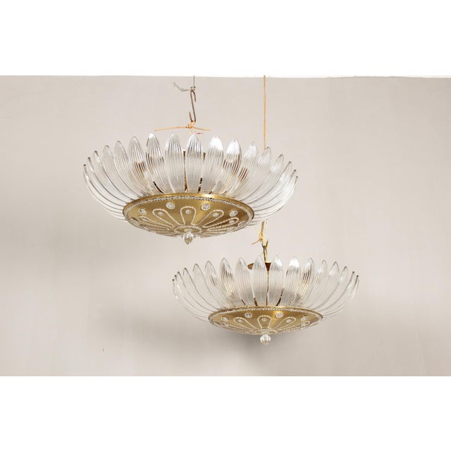 Large Chandeliers, 1940s, Set of 2 For Sale - Image 16 of 18