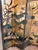Asian Style Black Lacquered/Giltwood 4-Panel Bird Screen For Sale - Image 4 of 5