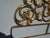 Rococo Style King Size Iron Scrolled Headboard Metallic Gold Italian Headboard For Sale - Image 9 of 13