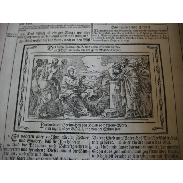 Lutheran Germain Large Leather Bound Bible From the 17 Hundreds For Sale - Image 11 of 16