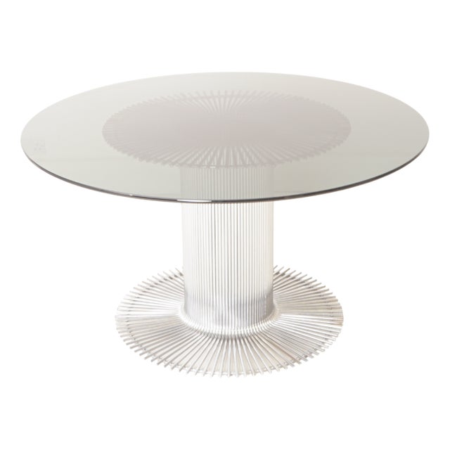 Round Metal Dining Table by Gastone Rinaldi for Rima, 1970s For Sale