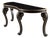 Late 20th Century Dessin Fournir Neoclassical Black & Gilt Carved Console Table For Sale