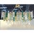 Large Italian Murano Glass Listelli Chandelier with Rectangular Strip Design by Simoeng for Simoeng For Sale - Image 4 of 9