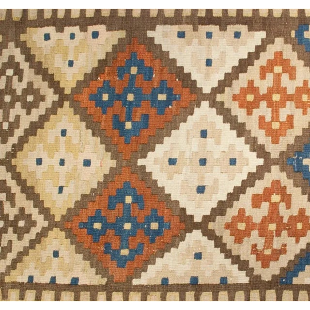 Tribal Early 20th Century Shiraz Kilim Runner For Sale - Image 3 of 4