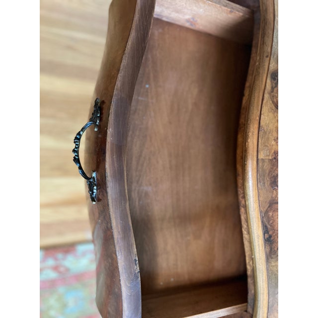 1950s Bombé Commode – Burl Walnut, Louis XV Style For Sale In San Francisco - Image 6 of 6