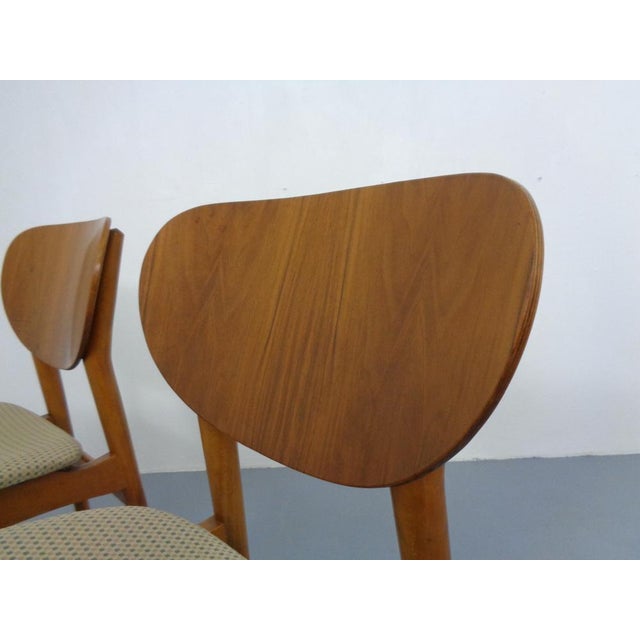 Dining Chairs in Walnut & Beech, 1960s, Set of 3 For Sale - Image 9 of 17