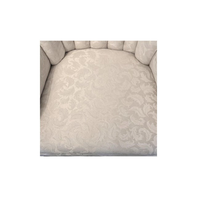 Vintage c.1970s Queen Anne Style Wingback Chair For Sale - Image 4 of 6