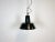 Vintage Black Industrial Ceiling Lamp, 1930s For Sale - Image 11 of 11