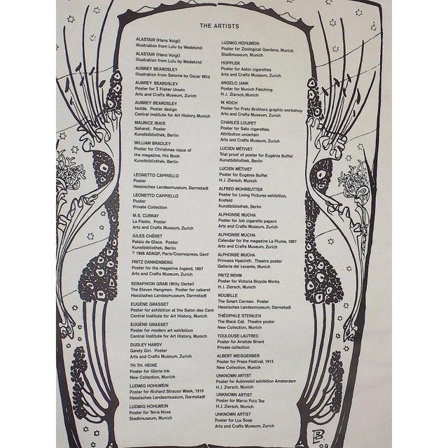 1970s Vintage Elephant Folio Size Art Nouveau Poster Lithographs - Set of 3 For Sale - Image 5 of 9