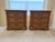 Exceptional pair of Stanley Furniture Coronation Collection Bachelor's Chest featuring original marble tops, carved column...