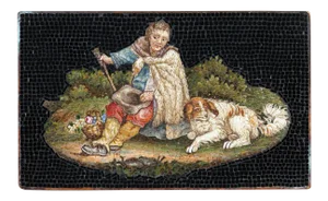 Micromosaic of Shepherd, Early 19th Century