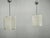 Vintage Pendant Lights in Chrome and Textured Glass from Napako, 1970s, Set of 2 For Sale - Image 13 of 15