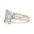 Slane Blue Topaz Solitaire Ring, Sterling Silver, Ring Size 6.75 For Sale - Image 4 of 6