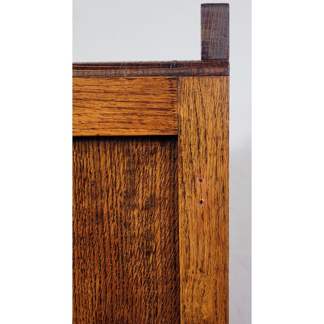 Vintage Rustic Oak Tallboy Cabinet, 1930s For Sale - Image 16 of 18