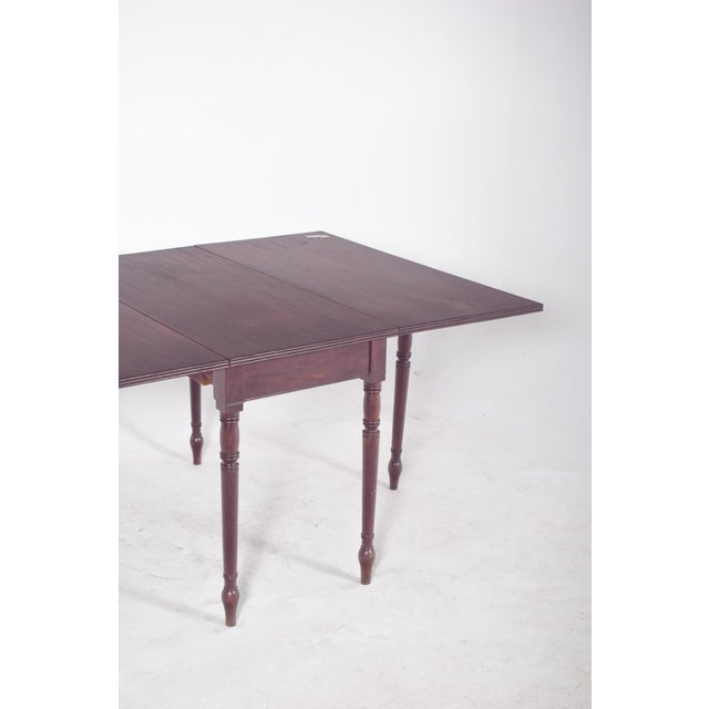 Wood Portuguese Flip Flap Square-Topped Table, 1920s For Sale - Image 7 of 8