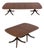 Baker Mahogany Inlaid Double Pedestal Dining Table For Sale