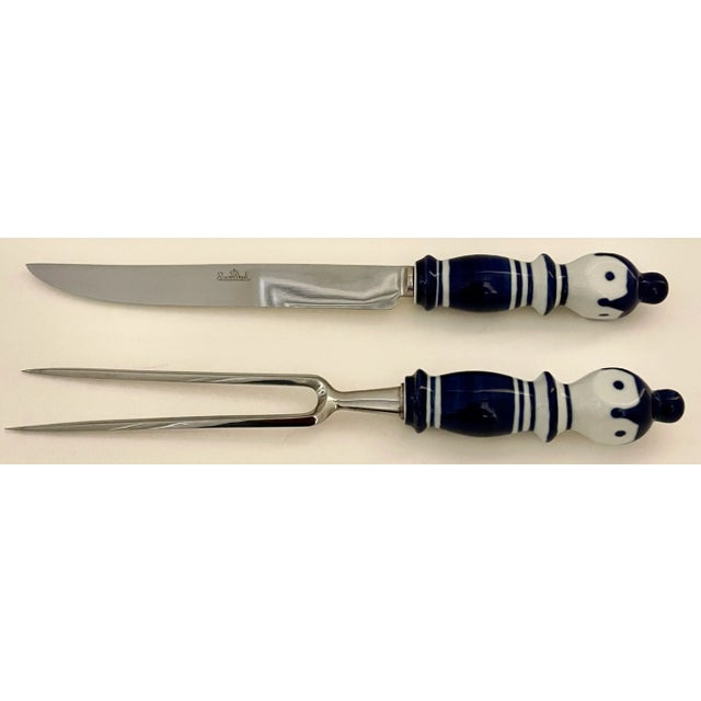 Elegant set of fork and knife, designed in the 70's by Bjorn Wiimblad For Studio Linie Rostfrei Rosenthal. Made of...