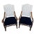 19th Century French Os De Mouton (Mutton Bone) Arm Chairs - A Pair For Sale