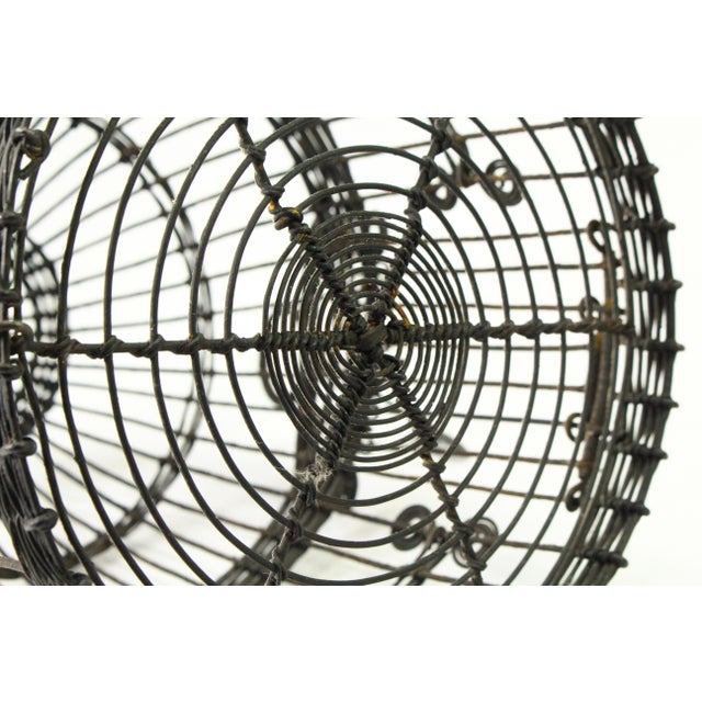 19th C. Victorian Round Beehive Shaped Wire Bird Cage For Sale - Image 14 of 14