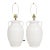White Ceramic Amphora Table Lamps – A Pair, Late 20th Century For Sale
