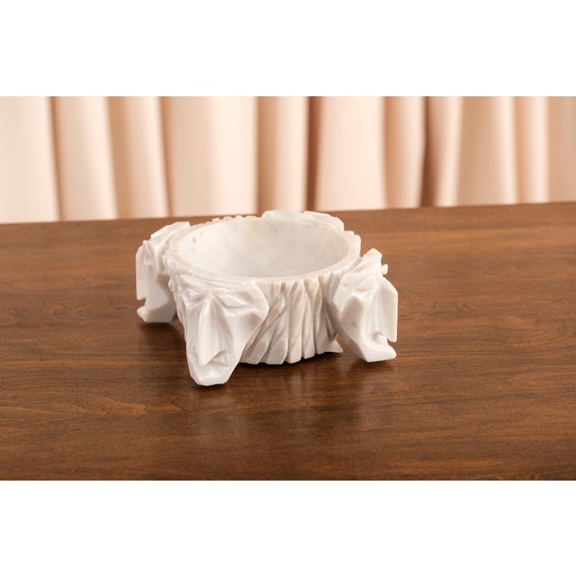 Vintage Art Deco Carrara Marble Valet Tray For Sale - Image 10 of 12