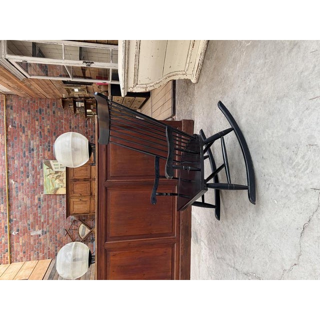 Scandinavian Rocking Chair in Wood For Sale - Image 9 of 10