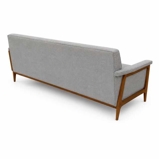 Mid-Century Modern Richardson Nemschoff Mid-Century Modern Sofa Grey For Sale - Image 3 of 3