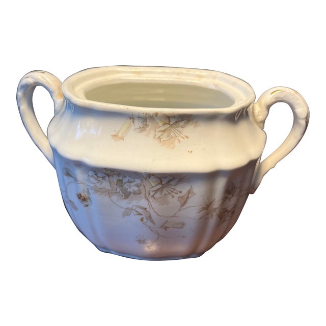 Antique Johnson Bros. Royal Šemi Porcelain Biscuit Jar For Sale