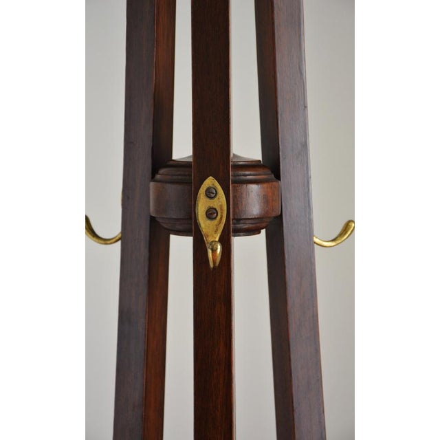 Antique English Arts and Crafts Hall Coat Stand, 1890 For Sale - Image 9 of 16