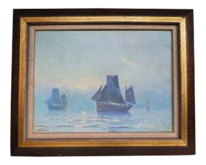 Henrikus Dekker "Sailboats at Sunrise"