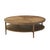 Wood Modern Parquetry Round Coffee Table, Light Oak For Sale - Image 7 of 7