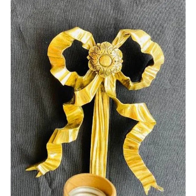 French Bronze Three Light Electrified Wall Sconce For Sale In West Palm - Image 6 of 11