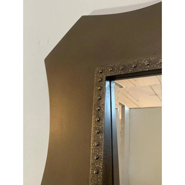 Brown Vintage Console Table with Mirror, 1980s, Set of 2 For Sale - Image 8 of 10