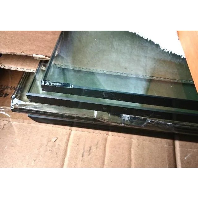 Glass Double V-Base Dining/Conference Table, by Leon Rosen for Pace For Sale - Image 12 of 12