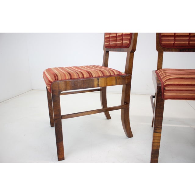 Wood Art Deco Dining Chairs, Czechoslovakia, 1930s, Set of 4 For Sale - Image 7 of 18