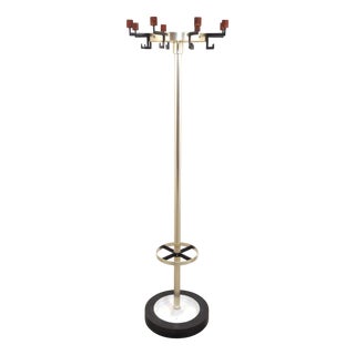 Vintage Floor Coat Rack with Umbrella Stand, 1960s For Sale