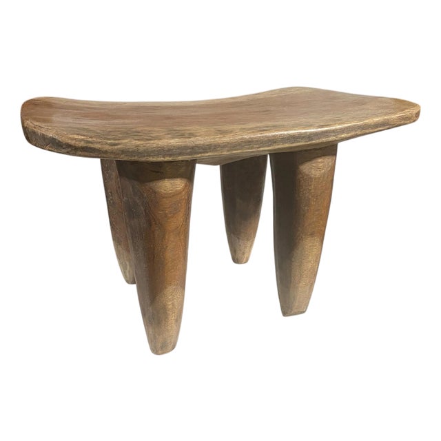 Lg African Senufo Stool / Table I Coast 14.5" H by 24.5" W For Sale