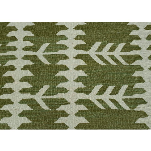 Turkish Kilim Oriental Handmade Flatweave 3' x 4'6" #18157 For Sale In Houston - Image 6 of 8